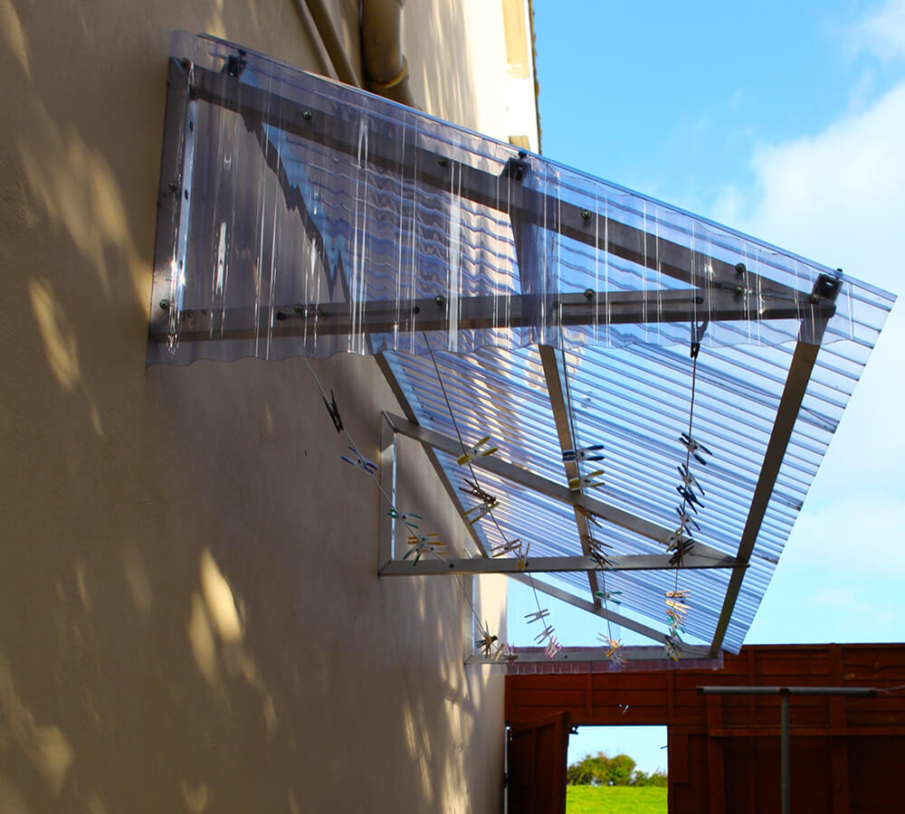 WASHING AREA SHADE CANOPY STRUCTURE