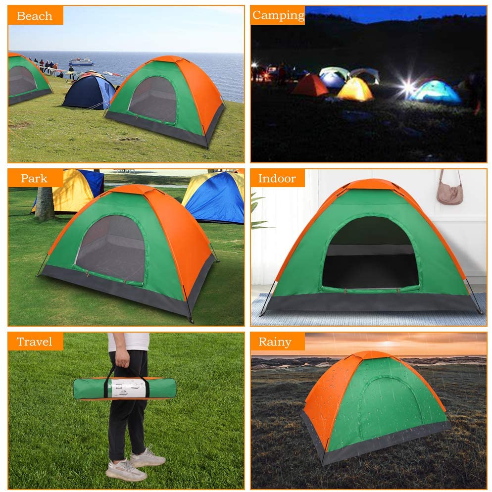 2 PERSON- 2 MAN LIGHTWEIGHT DOME POLYESTER NYLON CAMPING TENT