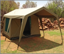 4 PERSON CANVAS MILITARY TENT