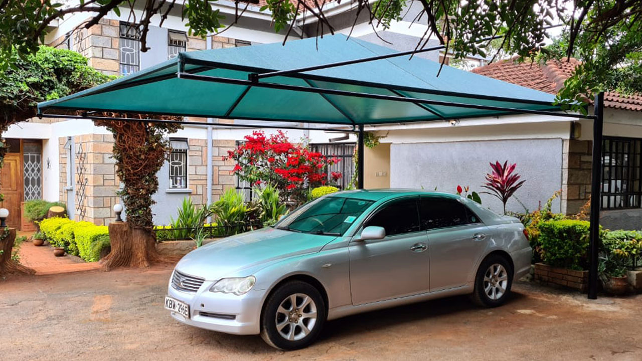 CARPORT-CAR SHED-CAR WASH SHADE COVER-VEHICLE SHADE CANOPY-CAR PARKING SHADE MANUFACTURING COMPANY IN MOMBASA