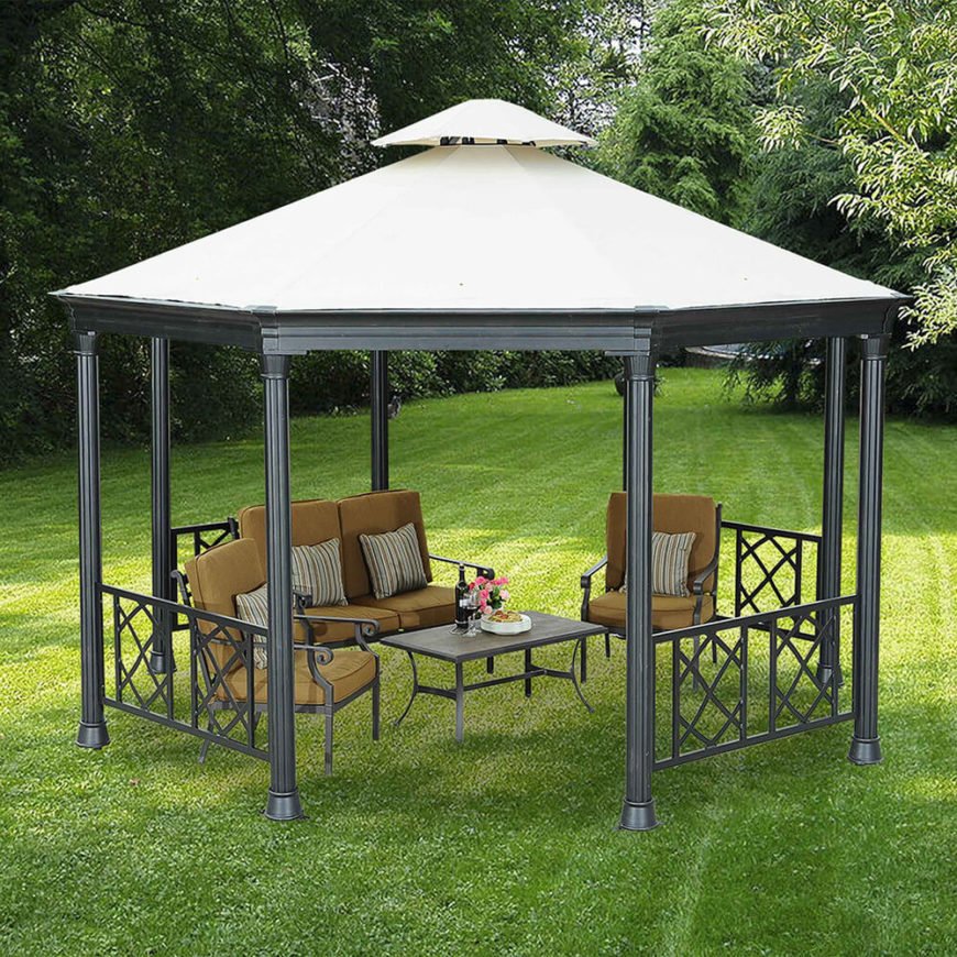 GARDEN GAZEBO-BACKYARD GAZEBO-METAL GAZEBO