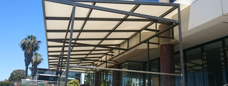 OUTDOOR SHADE CANOPIES FOR CORPORATE OFFICES-OUTDOOR SHADE AWNINGS FOR COMMERCIAL BUILDINGS-CANOPY SHADE COVERS-SUN SHADE-WATERPROOF SHED COVER