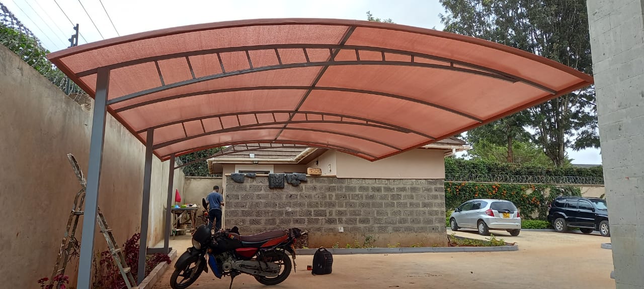 PARKING SHADE-CANTILEVER CAR SHADE-CAR WASH SHADE-CURVED DOME PARKING SHADE-CAR PARK CANOPY SHED MANUFACTURING IN MERU