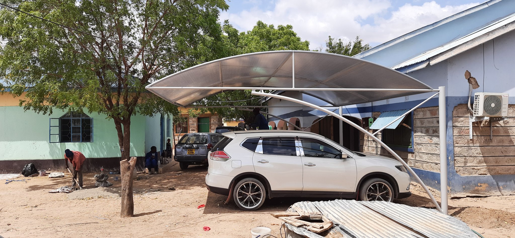 Car Shade-Carport-Parking Shade-Waterproof Shade-Shade net Canopy-Sun Shade-Car Wash Shade