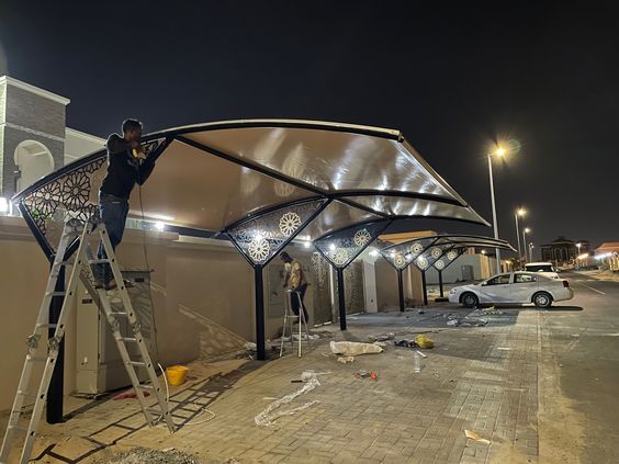 Car Shade-Carport-Cantilever Parking Shade-Car Canopy for Commercial and Residential Use-Vehicle Parking Shades for Offices, Homes, Schools, Hospitals, Churches, Factories, Restaurants, Hotels, Airports-Car Wash Shade