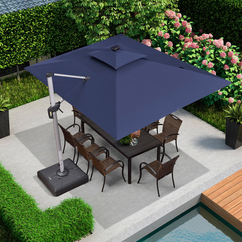 Offset Parasols for Sale-Cantilever Umbrellas Supplier-Side Post Umbrellas