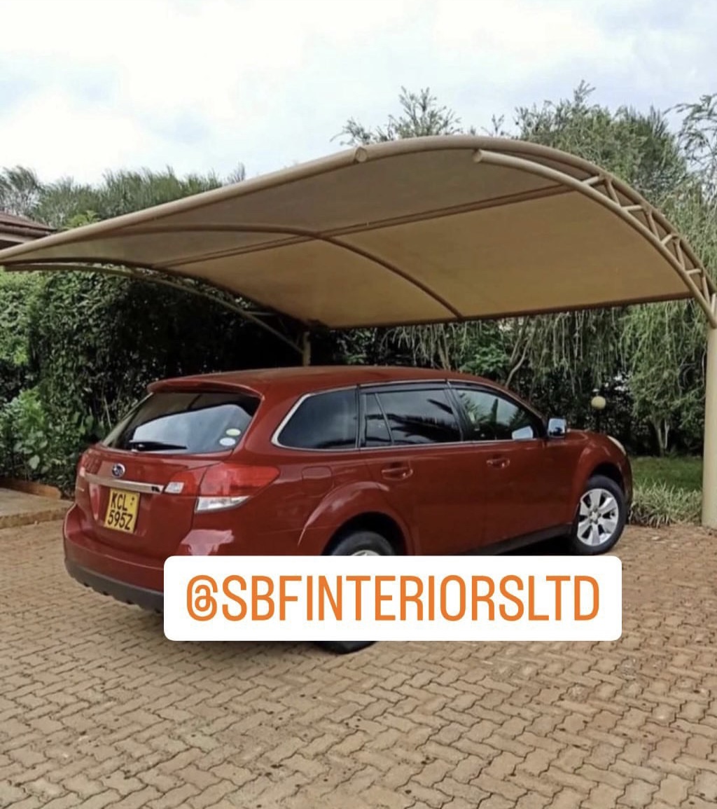 Unique and Modern Car Wash Shades and Carports-Yard Parking Lot Shades-Parking Shades-Vehicle Shade Canopies-Cantilever and Curved Shed designs-Waterproof Shade Net Car Covers-Commercial and Residential Car Shade Installers In Mombasa-Kilifi-Lamu-Malindi-Voi Kenya-