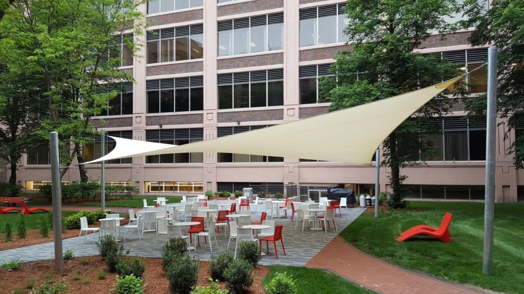 Commercial Shades-Outdoor Shade Structures For Offices-Fixed Awnings-Tensile Structures-Waterproof and UV Resistant Shade Covers-Canopies and Shade Sails Fabrication and Construction Company In Upperhill Nairobi Kenya