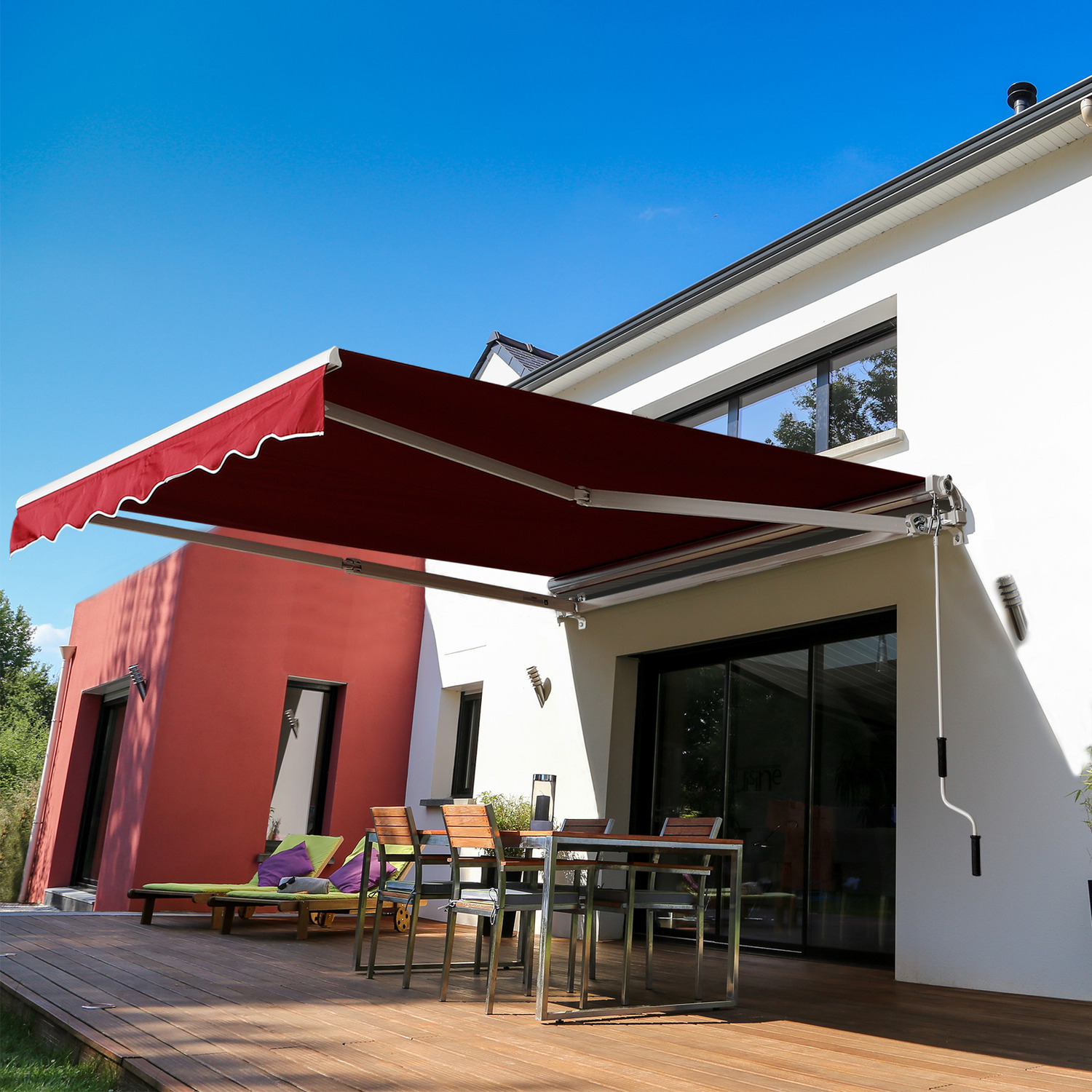 We Sell, Supply and Install Manual and Motorized Retractable awnings in all parts of Ken