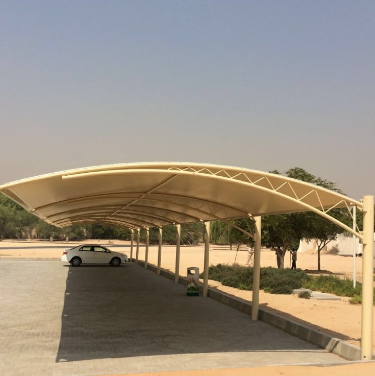 Unique and Modern Car Wash Shades and Carports Yard Parking Lot Shades Parking Shades Vehicle Shade Canopies Cantilever and Curved Shed designs Waterproof Shade Net Car Covers Car Park Shades For Ban...