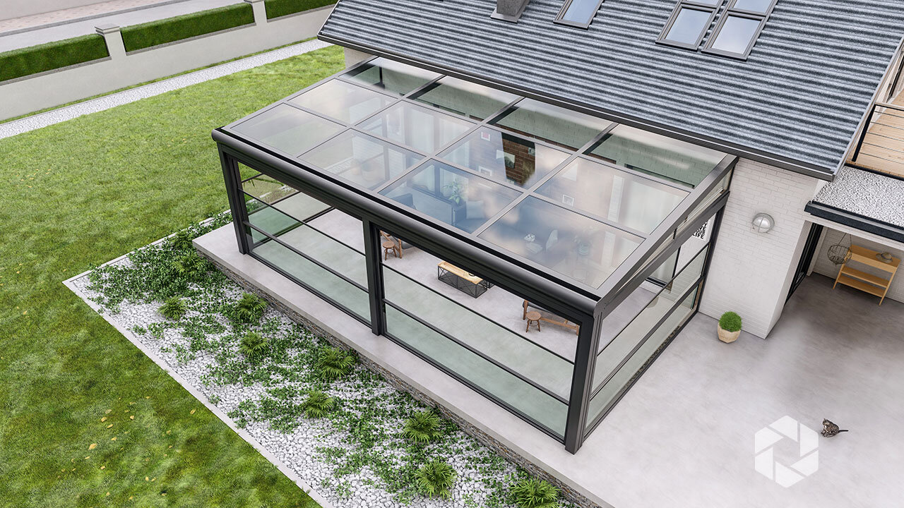 Pergola Glass Cover-Glass Roof-Glass Veranda-Gazebo-Sunroom Fabricators and Installers in Kenya