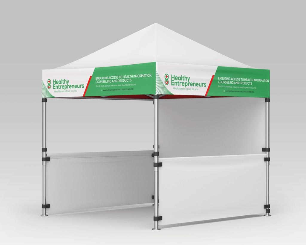 Printed Pop Up Gazebo | Branded 3m x 3m Pop Up Marquees-Branded Market Activation Gazebo Tents-Exhibition Tent-Foldable Tent-Portable Tent-Advertising Square Canopy-Promotion Tent-