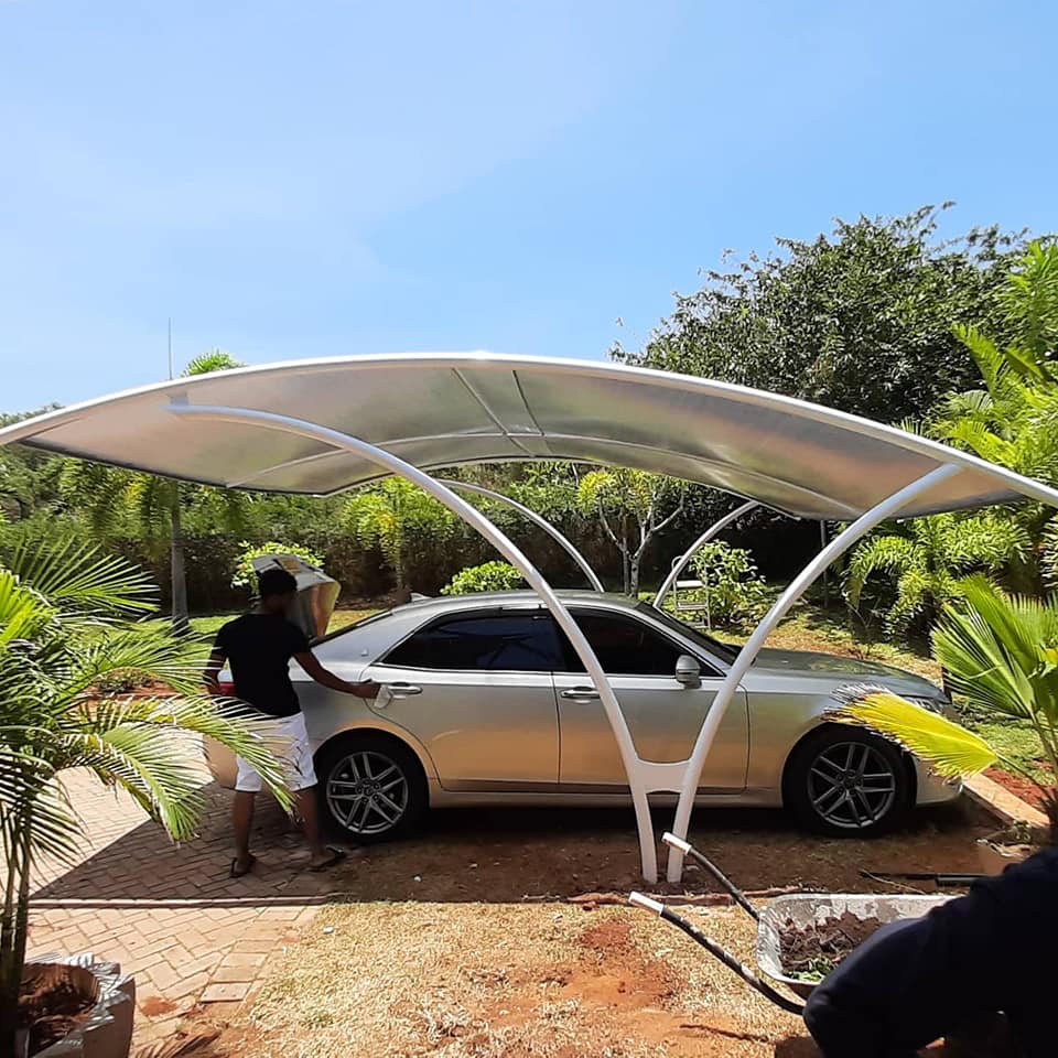 Quality Carport-Parking Shade-Cantilever Shade-Waterproof Canopy-Car Shades made using waterproof shade net material