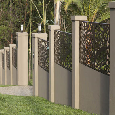 Backyard Decorative Laser Cut Metal Sheet Privacy Screen and Garden Fence (Iron Sheet Privacy Screens)