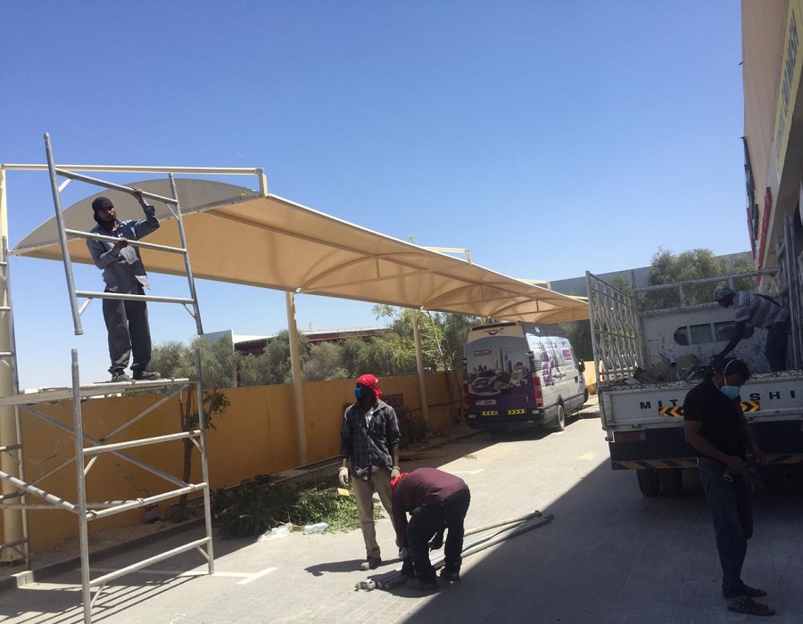 Quality Carport-Parking Shade-Cantilever Shade-Waterproof Canopy-Car Shades made using waterproof shade net material