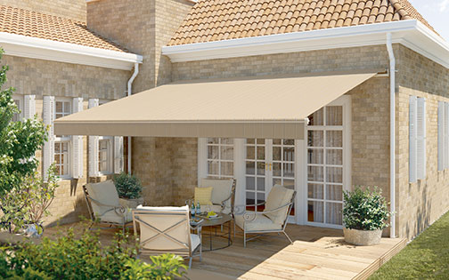 We sell, supply and install quality retractable patio awnings in Kenya-Leading Manufacturer of adjustable awnings