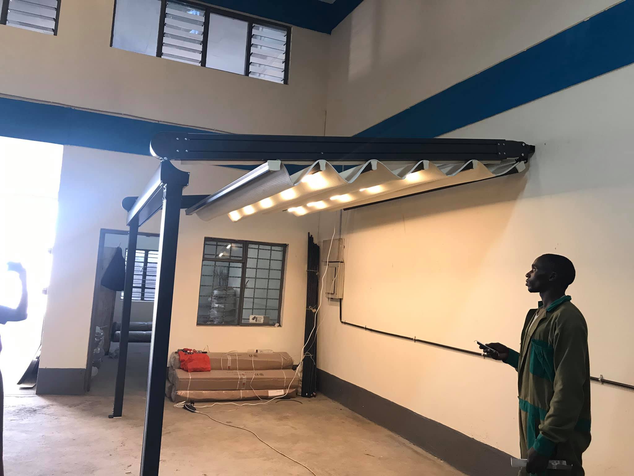 Motorized and Manual Retractable Pergolas Manufacturing Company in Kenya-Sun Resistant and Waterproof Pergolas-Adjustable Pergolas-Retractable Canopy or Pergola with Fabric-Quality and Durable Retractable Awning Supplier and Installer in Westlands Nairobi 