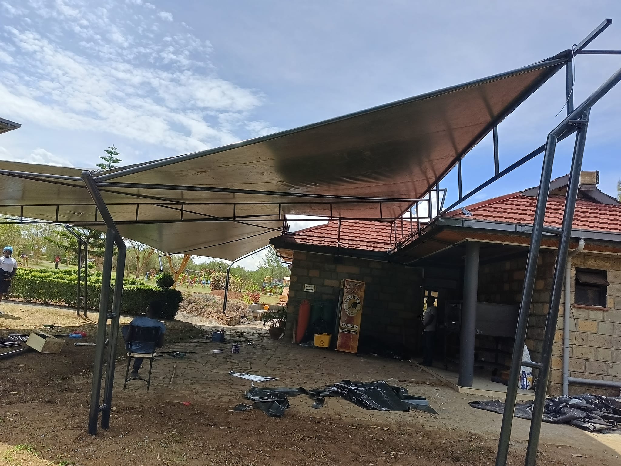 We supply and install quality shade sails in Mombasa Kenya