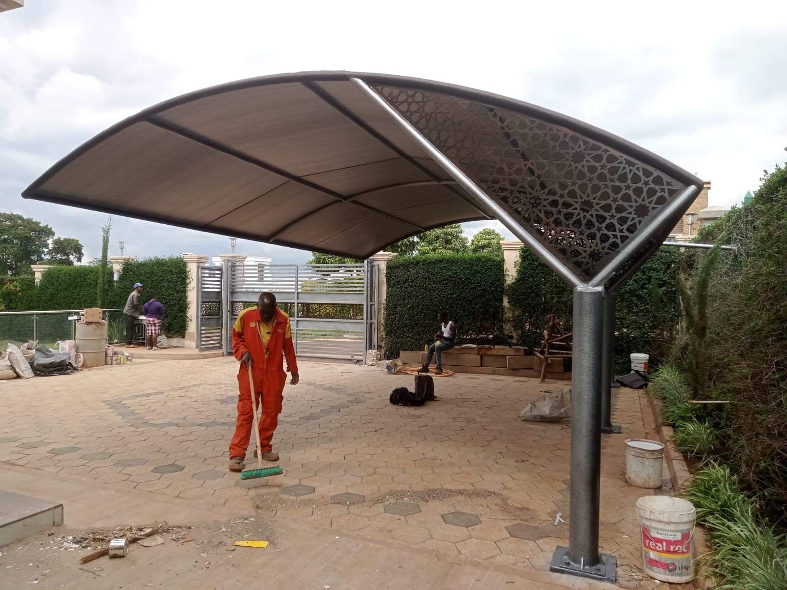 Fabrication and Installation of carports and waterproof parking shades in Kijani Ridge