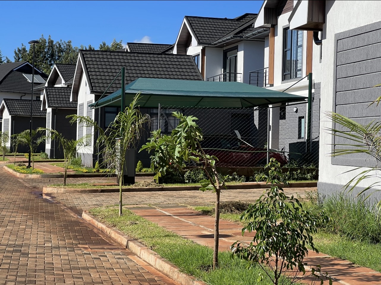 Fabrication and Installation of carports and waterproof parking shades in Five Star Paradise Runda-Kiambu road