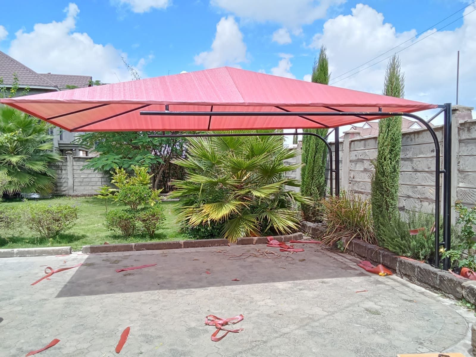 We Fabricate and Install affordable waterproof carports and durable parking shades along Eastern Bypass