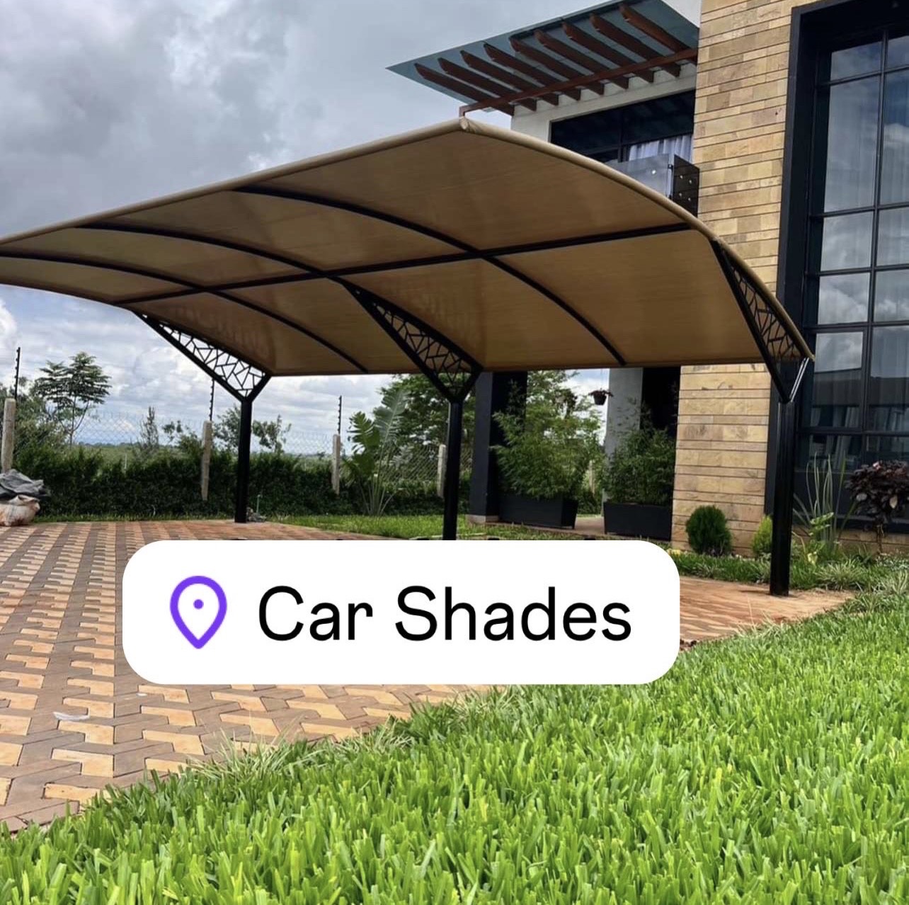 We supply and install car parking shades in Tatu City and Kijani Ridge