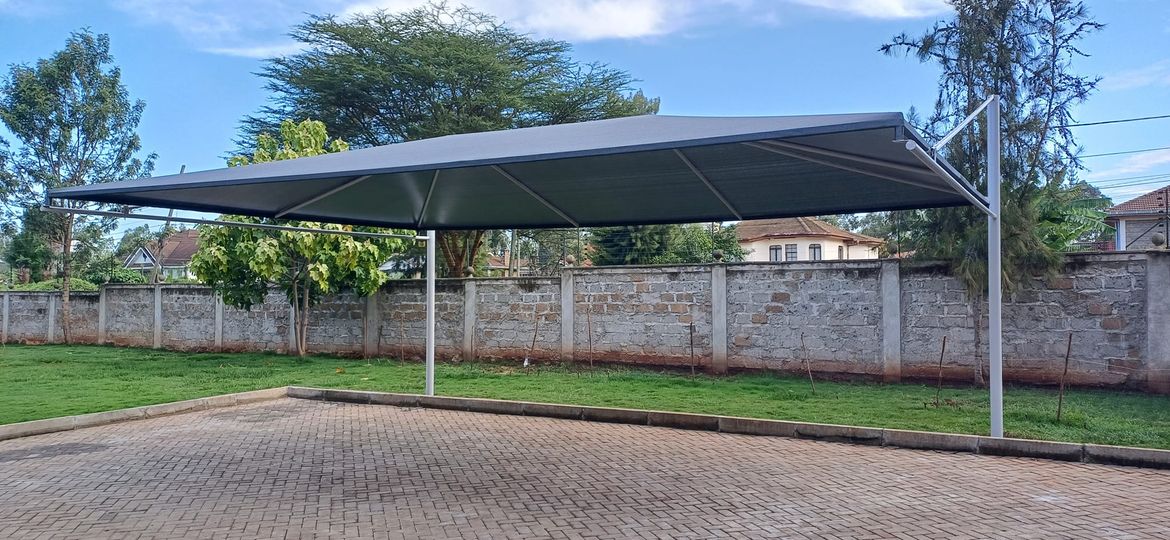 We fabricate and install car parking shades in Amalia Paradise Estate-Kamiti Road-Munene Gardens