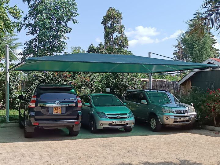 We fabricate and install carports and car parking shade canopies in Spring Valley, Nairobi