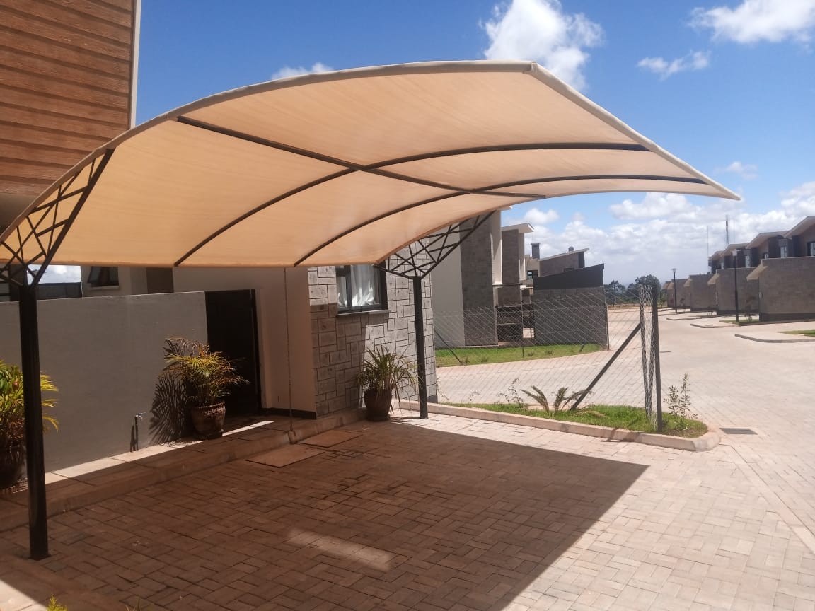 We fabricate and install car parking shades in Daykio Bustani Estate-Ruiru