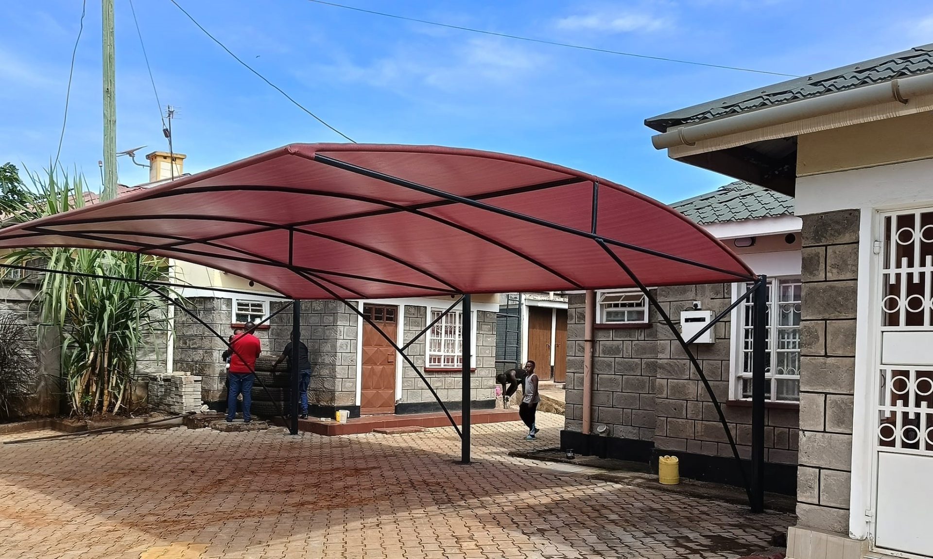 We supply and install waterproof, durable, affordable and high quality car parking shades and outdoor shades in Somalia