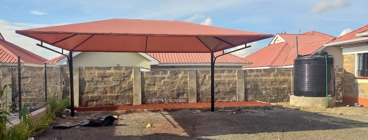 We supply and install waterproof, durable, affordable and high quality car parking shades in Thika Royal Palms Murang’a