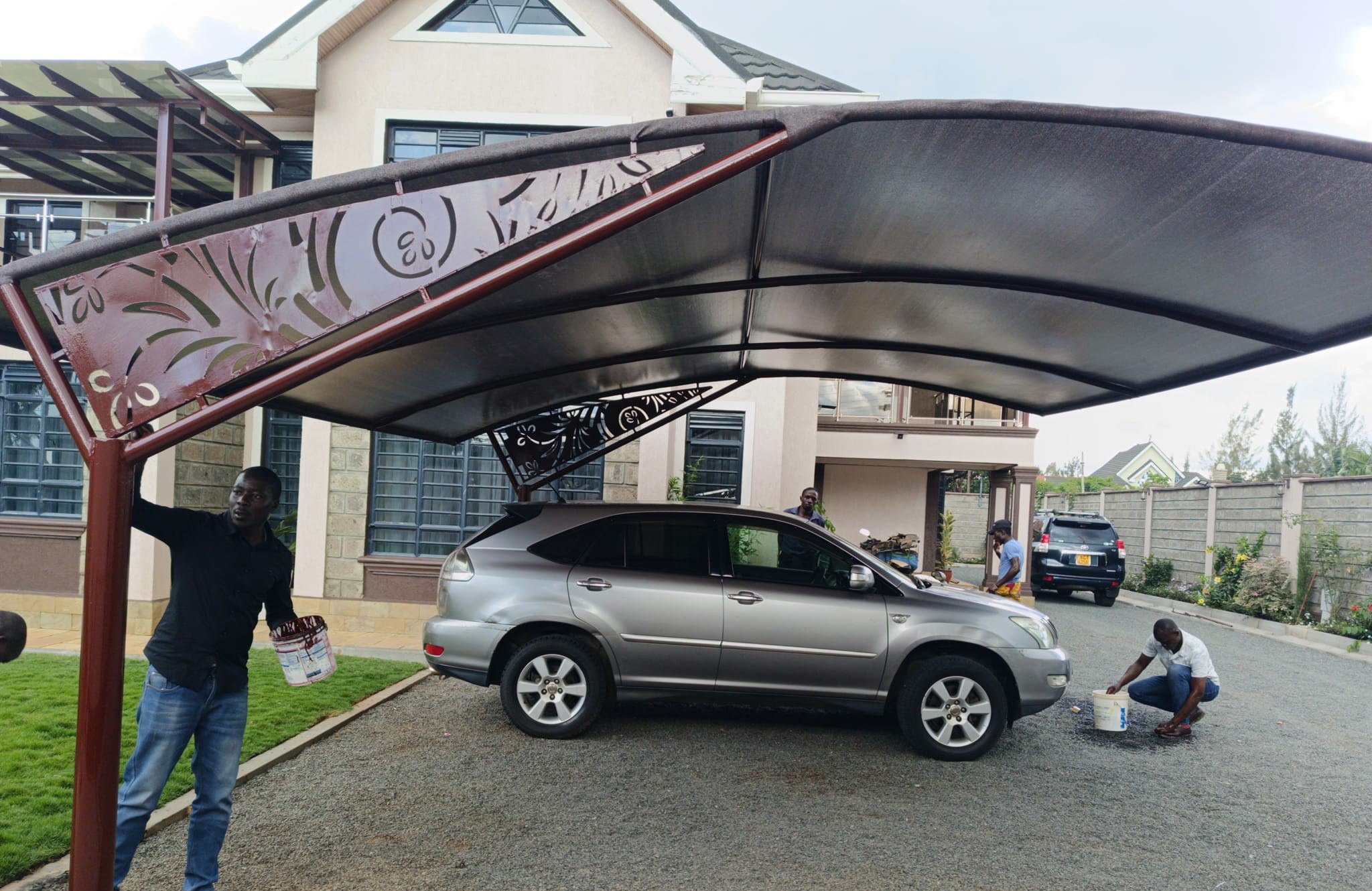 We supply and install waterproof, durable, affordable and high quality car parking shades in Kiboko Estate Thika-Kiambu