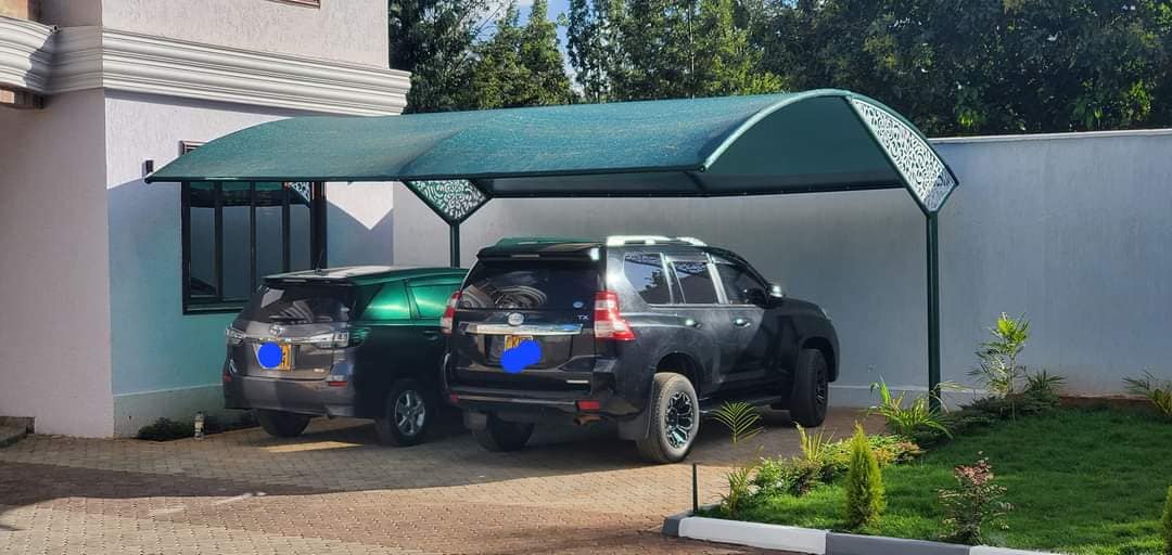 We supply and install waterproof, durable and high quality car parking shades in Thika