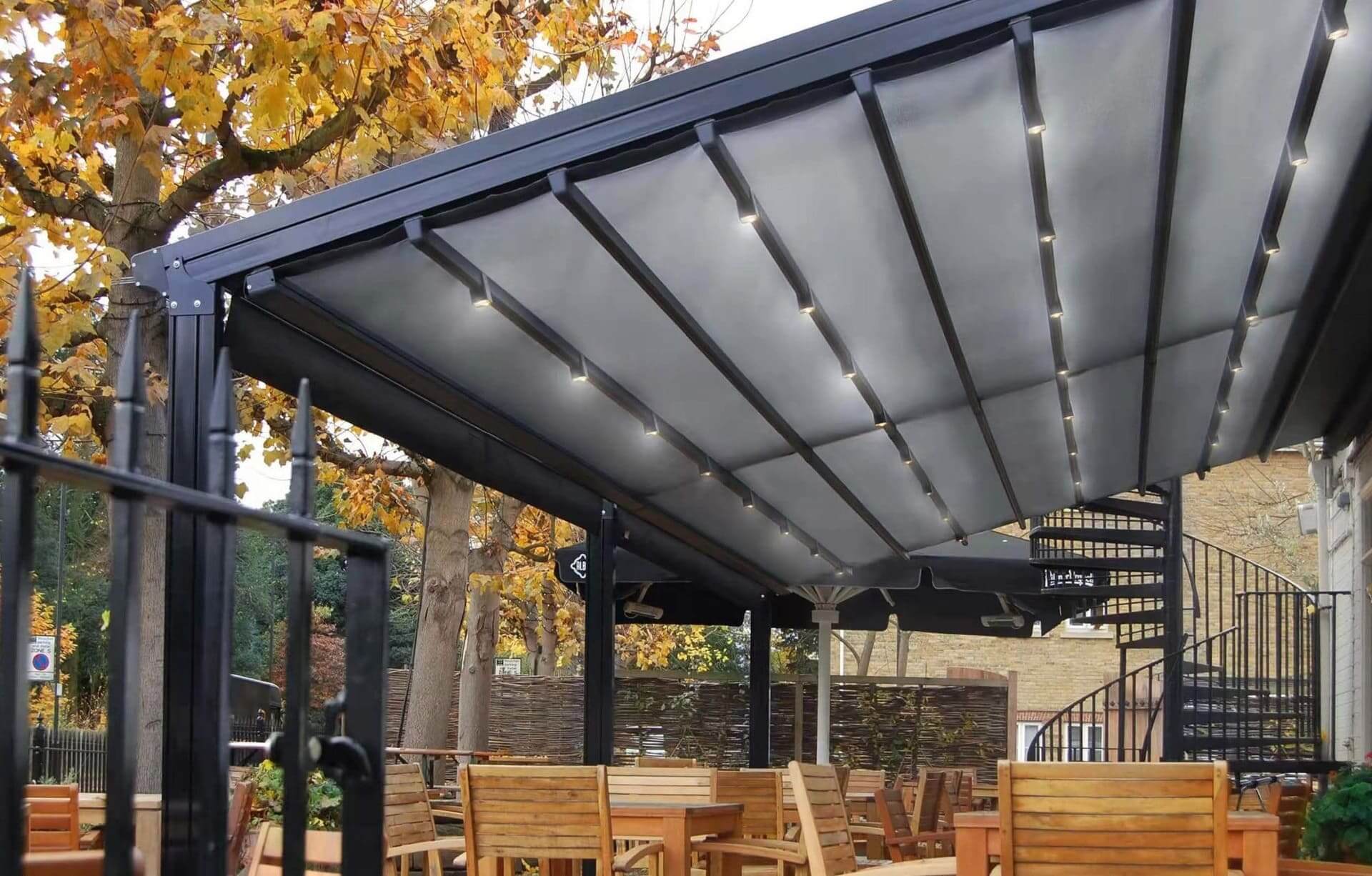 We supply and install durable and good quality motorized retractable pergolas on Spring Valley, Nairobi Kenya