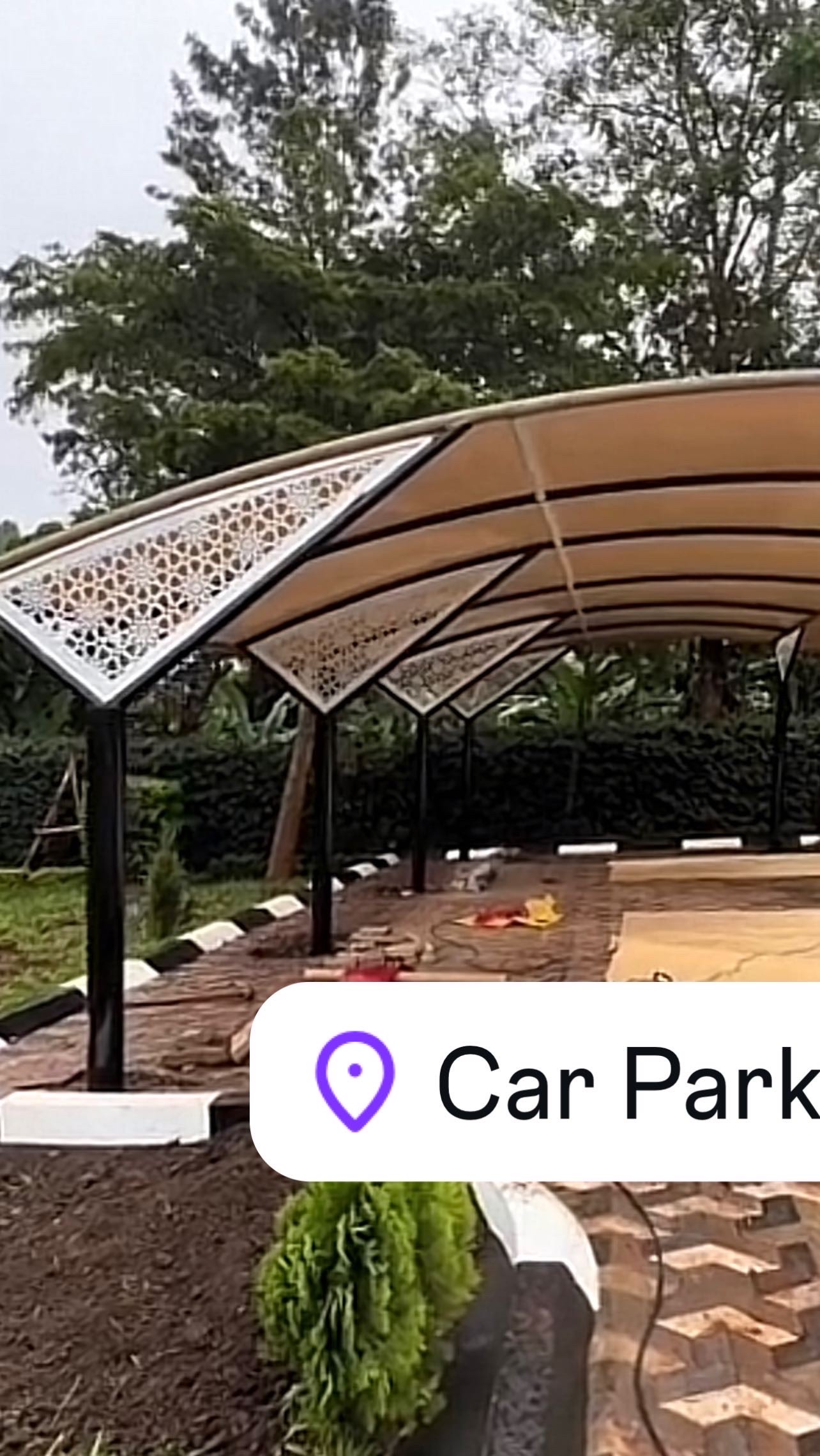 Car Parking Shade Company in Thika Gold Pearl Estate – Kiambu