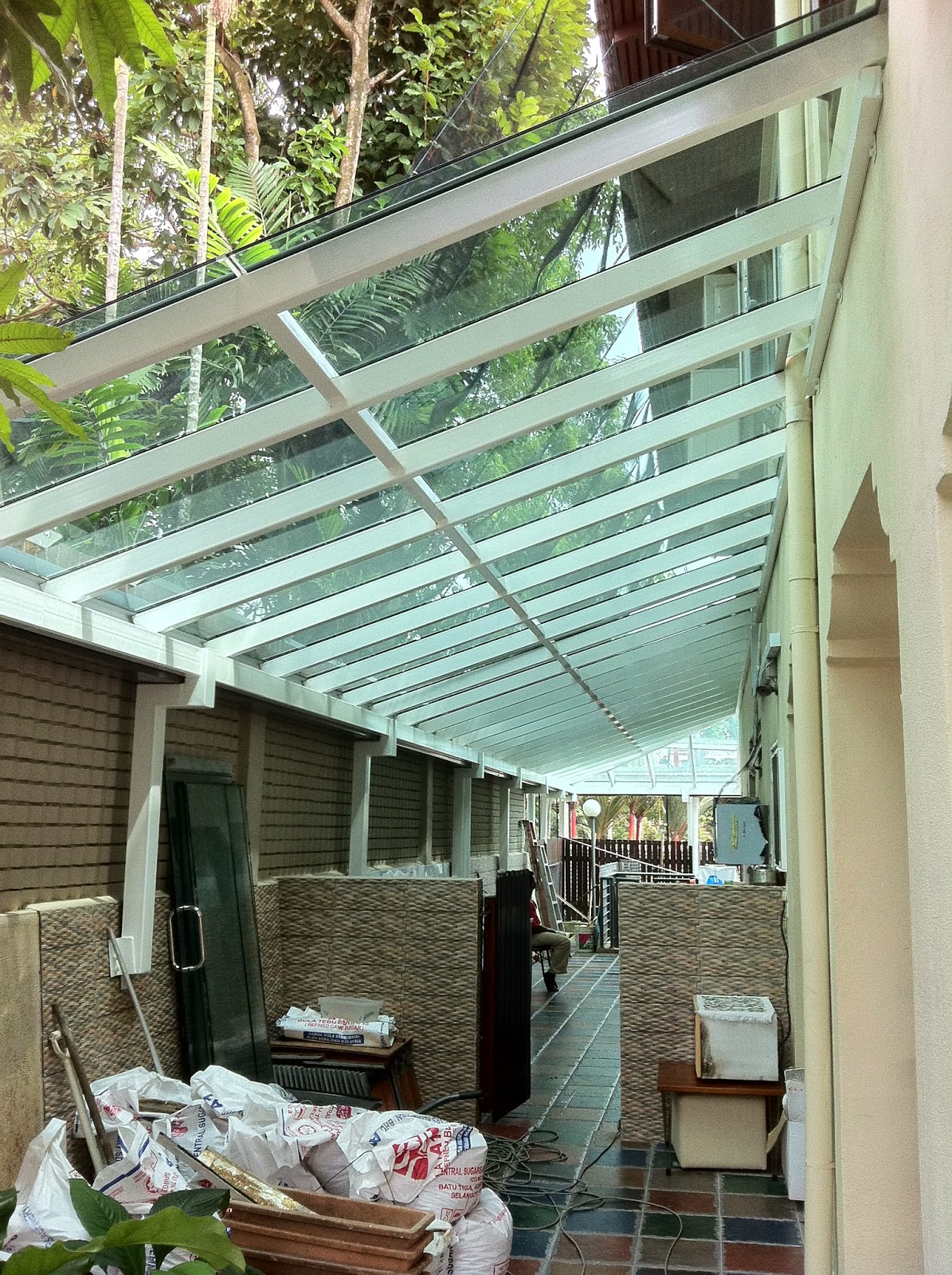 Glass canopy and glass pergola company in Loresho Nairobi