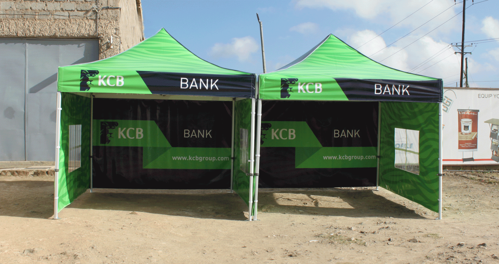 We manufacture branded market activation gazebo tents