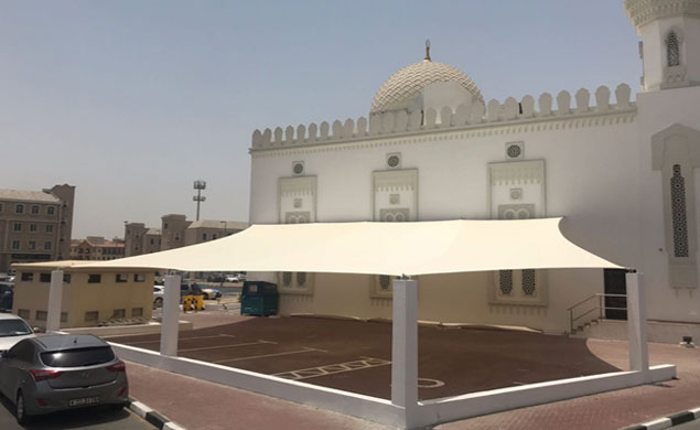 Ferrari Material Shade Sails for Mosques and Masjid